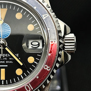 UNDERLINE GMT AIRLINE VTG BEZEL