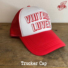 Load image into Gallery viewer, RED VINTAGE LOVER YHS trucker cap
