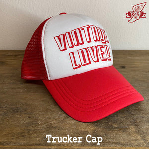 RED VINTAGE LOVER YHS trucker cap